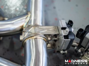 Jaguar F-TYPE Performance Exhaust System - MADNESS - 2.0L Turbo - Center Exit - Electronic Valve Design - Black Chrome Exhaust Tips Jaguar F-TYPE Performance Exhaust System - MADNESS - 2.0L Turbo - Center Exit - Electronic Valve Design - Black Chrome Exhaust Tips